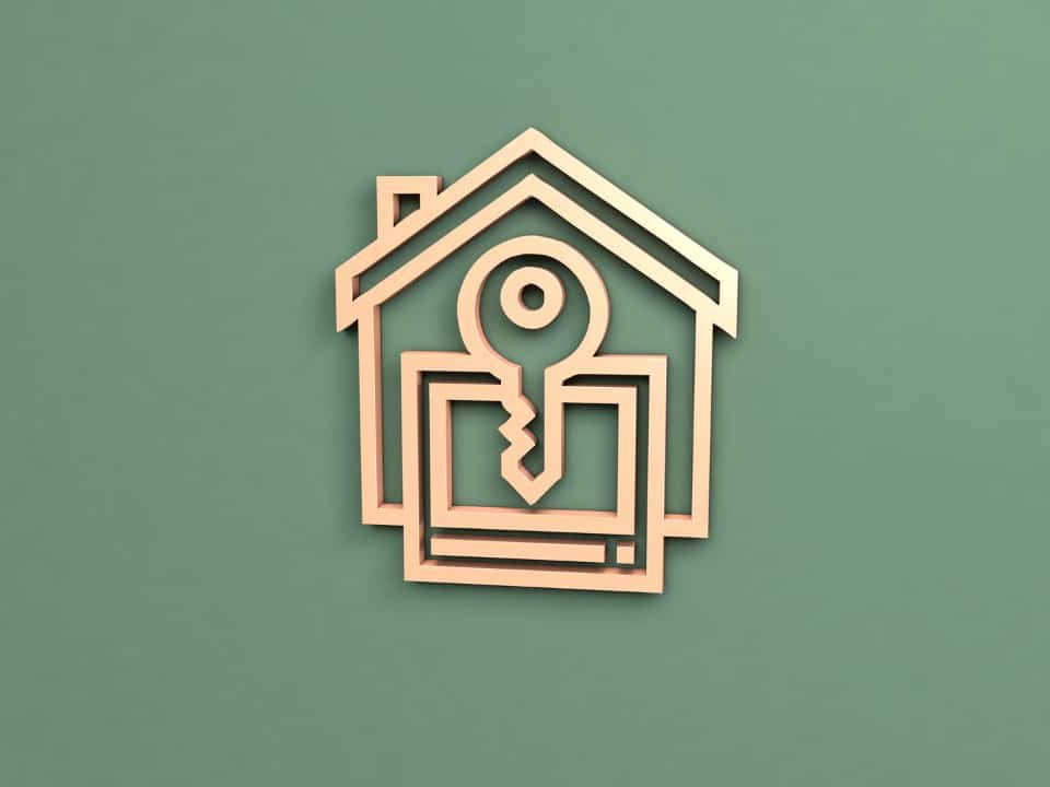 logo maison et clé